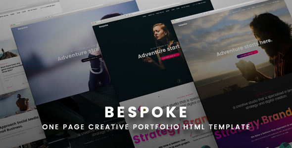 Bespoke One Page Creative HTML Template