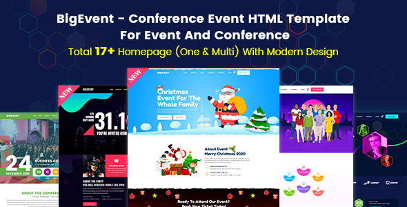 Conference & Meetup HTML Template, BigEvent - Event
