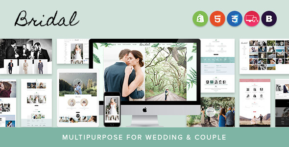 Bridal - Sectioned Responsive Shopify Theme | Multipurpose for Wedding & Couple