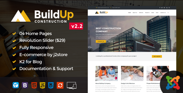 Buildup – Construction Joomla Template