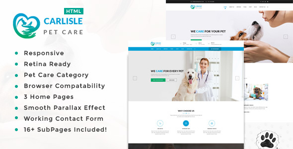 Animal Care HTML Template, Carlisle : Pet Sitter and Pet Shop