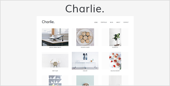 Charlie - Light Minimal Creative Portfolio Template