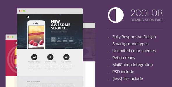 2Color – Coming Soon Page