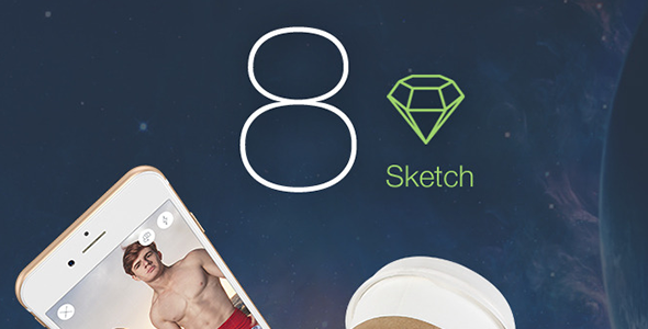 8 Color - Sketch Mobile UI Kit