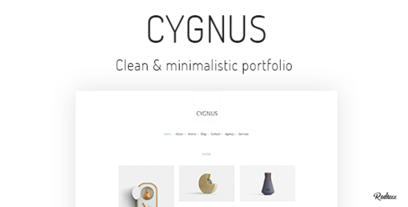 Cygnus - Clean and minimalistic portfolio theme