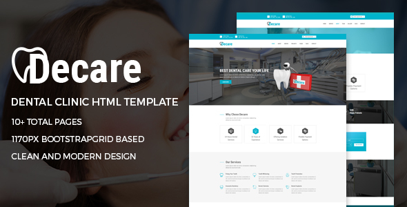 Decare - Dental Clinic Medical HTML Template