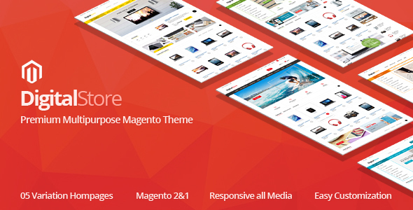 Digitalstore - Responsive Magento 1 & 2 Theme