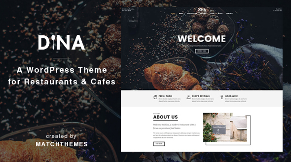 Food WordPress Theme, Cafe, Bar, Dina - Restaurant