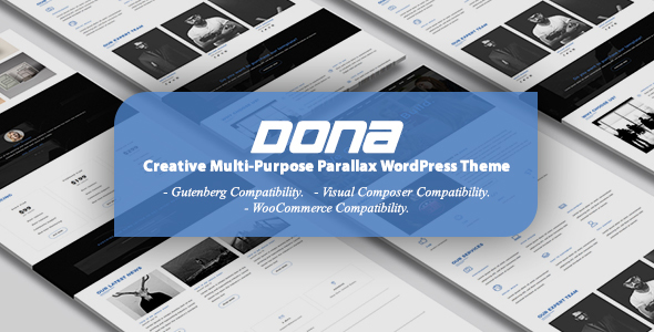 DONA - Creative Multi-Purpose Parallax WordPress Theme