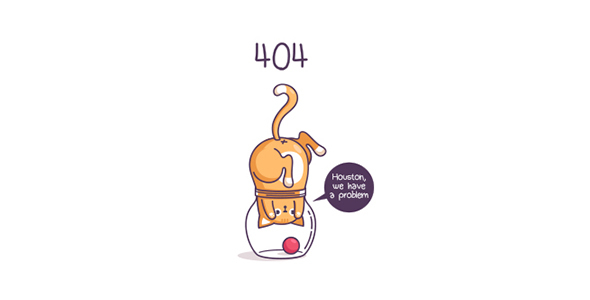 We have a Problem - Cat in the Jar, 404 Error SVG - Houston