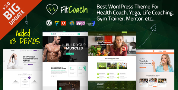 Fit Coach - Health, Yoga and Lifestyle WordPress Theme