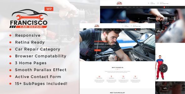 Francisco || Auto Mechanic & Car Repair WordPress Theme