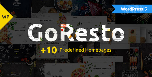 GoResto – Restaurant & Table Booking WordPress Theme