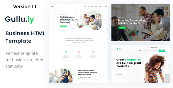 Gullu.ly - Creative Digital Agency & Multipurpose HTML Template