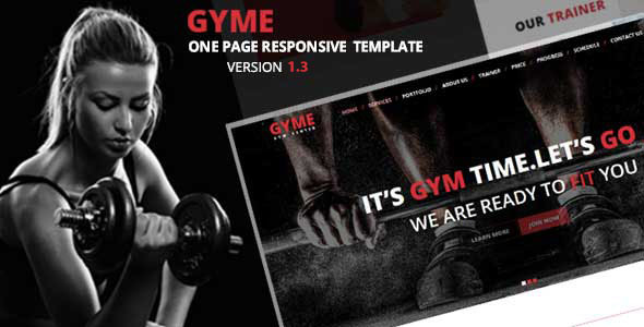 GYME | One Page Responsive HTML5 Gym Template