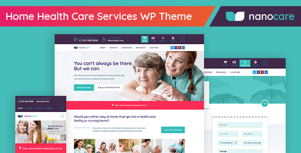 Medical Care WordPress Theme - NanoCare, Home Health Care