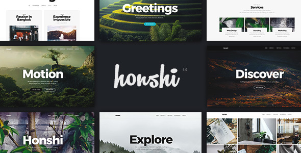 Honshi -  WordPress Simple Portfolio Theme