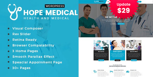 Hope Medical - Health Care WordPress Theme