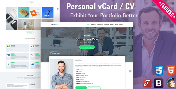 ICard - Personal vCard Template