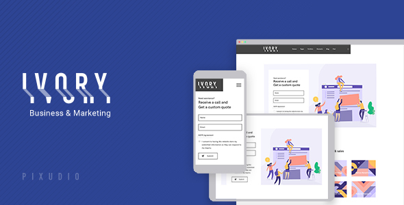 Ivory - Multipurpose Gutenberg Theme for Business and Marketing + RTL