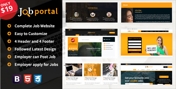 Job Portal HTML Template