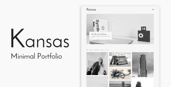 Kansas - Minimal Portfolio WordPress Theme