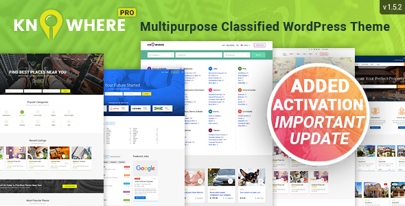 Knowhere Pro - Multipurpose Classified Directory WordPress Theme