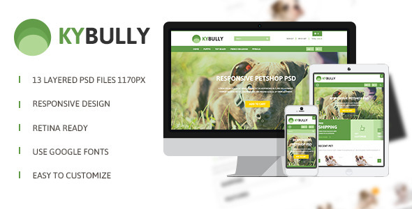 KyBully -  Responsive eCommerce PSD