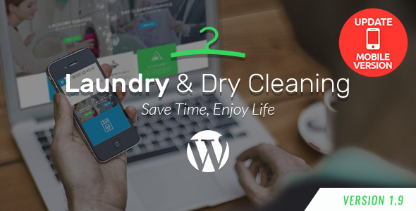 Dry Cleaning Services WordPress Theme, Laundry