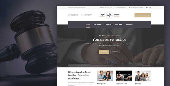 LegalPress - WordPress Theme for Lawyers, Consultants, and Financial firms