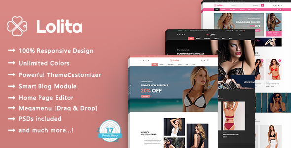 Lolita - Lingerie & Bikini Responsive PrestaShop 1.7 Theme