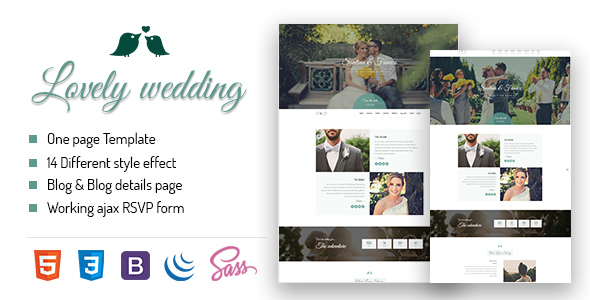 Lovely Wedding -Full Responsive Template