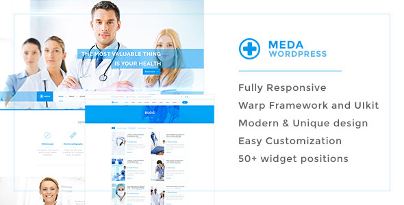 Clinics & Blogs, Doctors, Meda — Health and Medical Responsive WordPress Theme For Hospitals