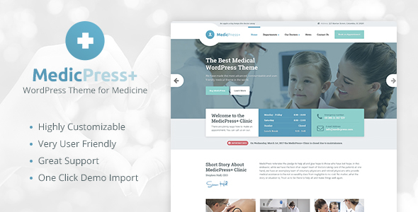 MedicPress - Medical WordPress Theme for Clinics and Private Doctors