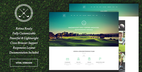 Sports & Events Site Template, N7 | Golf Club