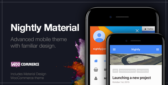 Nightly Material | Mobile Theme for WordPress