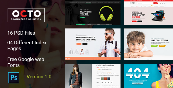 OCTO E-Commerce PSD Template