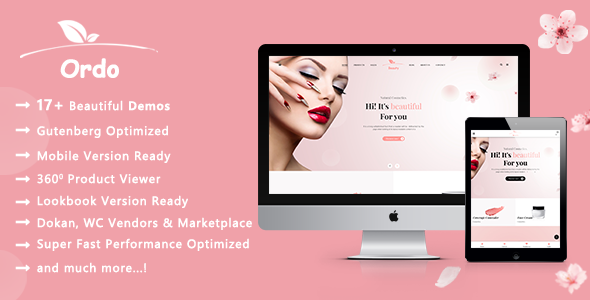 Ordo | Natural Cosmetic WooCommerce WordPress Theme