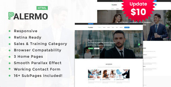 Palermo - Consulting & Business HTML Template