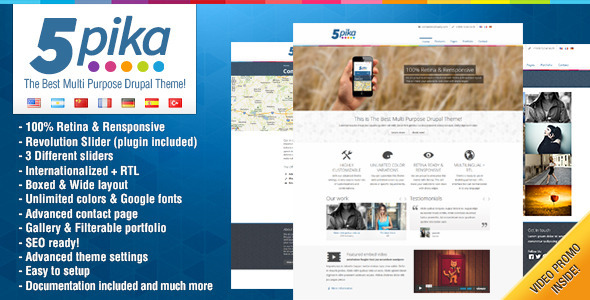 5pika - Drupal Theme