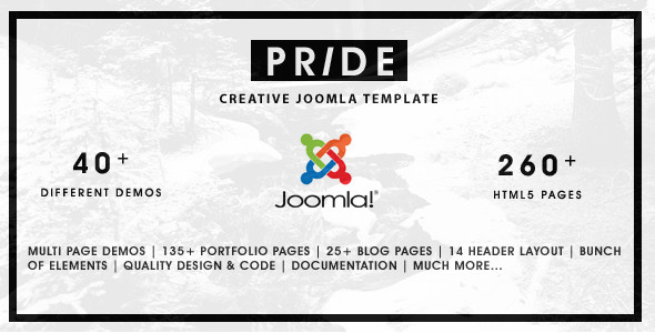 Pride - Multipurpose Joomla Template