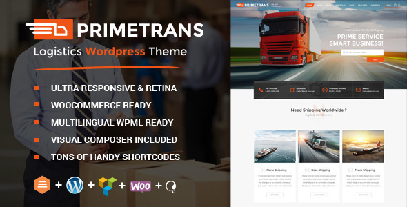 PrimeTrans | Logistics HTML Template