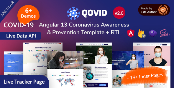 Qovid - Angular 13 Coronavirus Vaccination & Medical Prevention Template