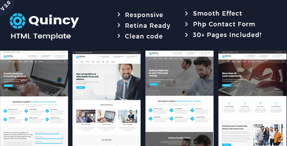 Quincy - Business Consulting and Professional Services HTML Template