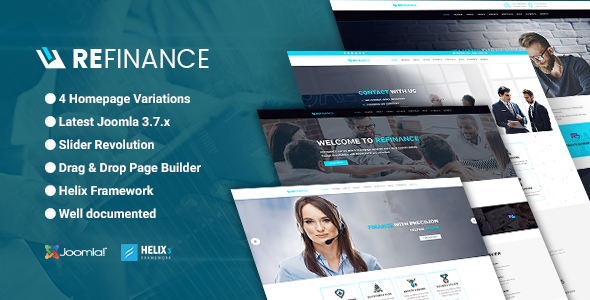 Refinance - Finance / Tax / Corporate Joomla Template