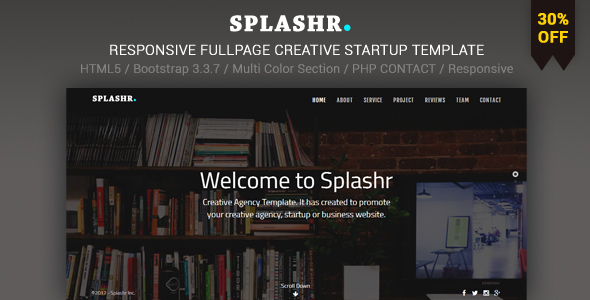 Splashr - Responsive Multipurpose Creative Startup Template