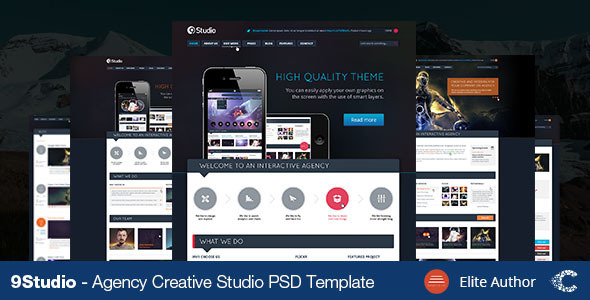 9studio | Creative Unique PSD Theme