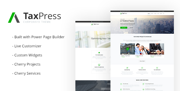 TaxPress - Consulting Services WordPress Theme