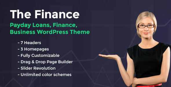 Finance and Business WordPress Theme, The Finance - Payday Loans
