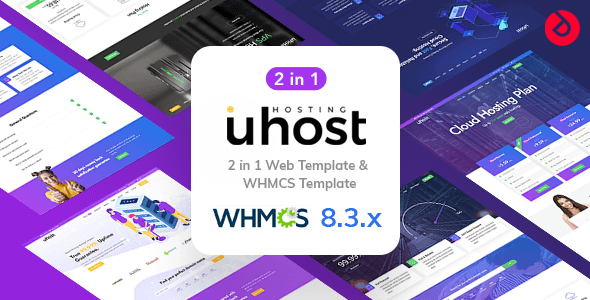 Uhost - Modern Web Hosting & WHMCS Template